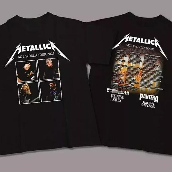 2025 Metal Tour Graphic Tee, M-Series Style Concert Shirt for Fans