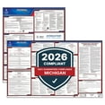 thumbnail image 1 of 2025 Michigan & Federal Labor Law 2-Poster Set - State 30" W x 26" H & Federal 20" W x 24" H, 1 of 6