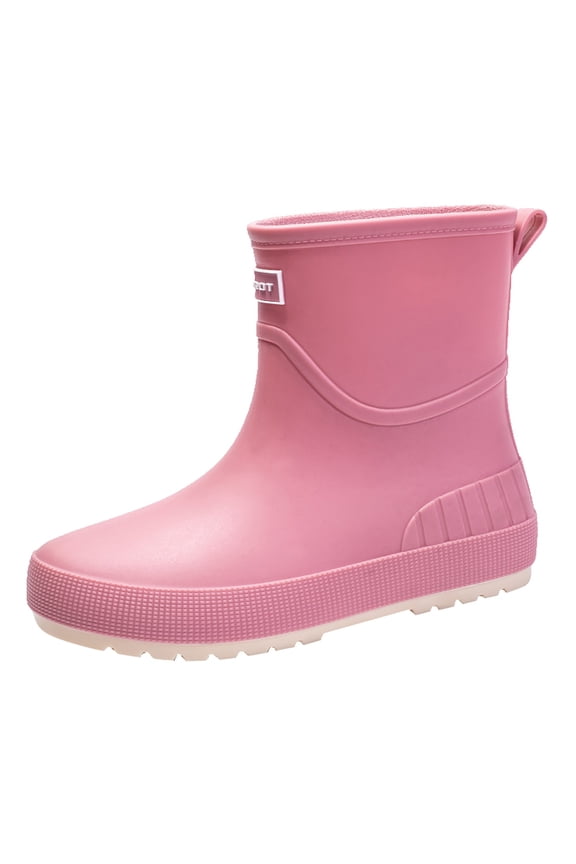 2025 Mid Tube Rain Winter Boots Women Lace Up Shoes for Women's Border Rain Shoes Covers for Women Wide Width Rain Boots Wear Fey Boots Car