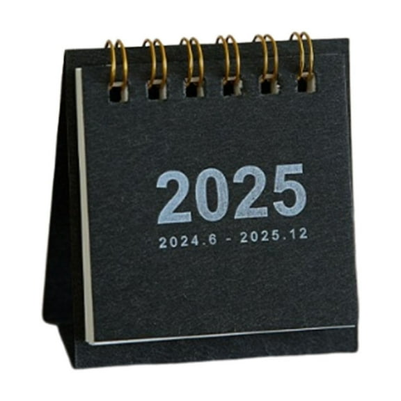 2025 Mini Desk Calendar Small Tabletop Organizer Monthly Planner Compact Office Desktop Decoration with Clear Date Display Practical Gift Idea