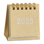 2025 Mini Desk Calendar Standing Flip Desktop Calendar Daily Scheduler for Planning Organizing Home School Office Table Decoration