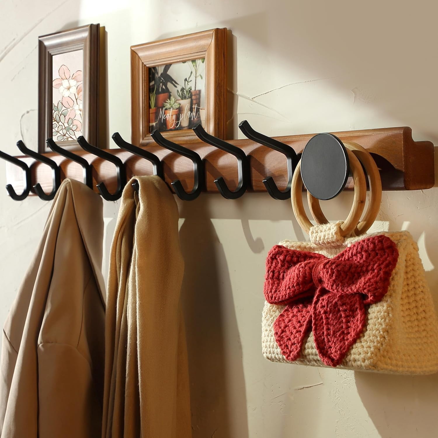 2025 Modern Style Extra Long Coat Hook Rack - Round Hooks Sigle Design ...