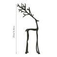 thumbnail image 1 of 2025 Modern Xmas Figurines-9.84" Black Reindeer Statues, Elegant Indoor Holiday Decor, Table Centerpieces Christmas Decorations, Perfect for Mantel Living Room Bedroom Office, 1 of 8