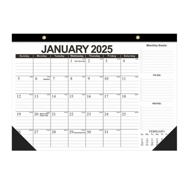 2025 Monthly Desk Pad Calendar Large 21 34 X 17 Desk Pad Calendars