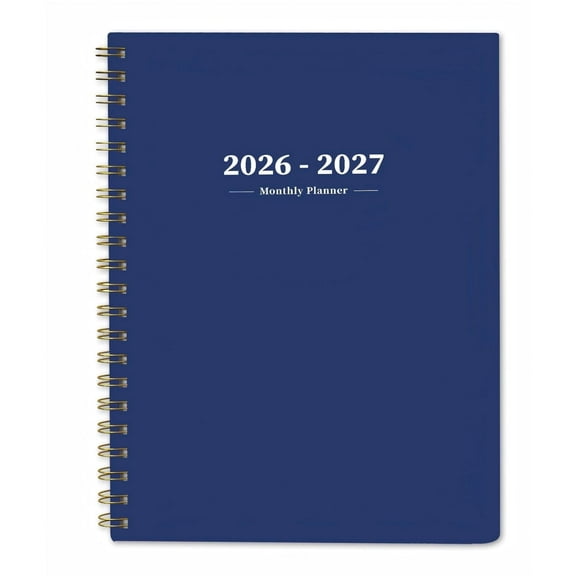 2026-2027 Monthly Planner, 8.5"x11", 24 Months (Jan. 2026 - Dec. 2027), Large Daily Blocks