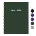 thumbnail image 1 of 2026-2028 Monthly Planner, 8.5x11": 24 Months (July. 2026 - June. 2028), Large Daily Blocks, Deep Green, 1 of 7