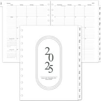 2025 Monthly Planner Refill, Planner Inserts for 11-Disc Discbound Planner, 12 Monthly Calendars with Monthly Tabs, 8.5"x11"