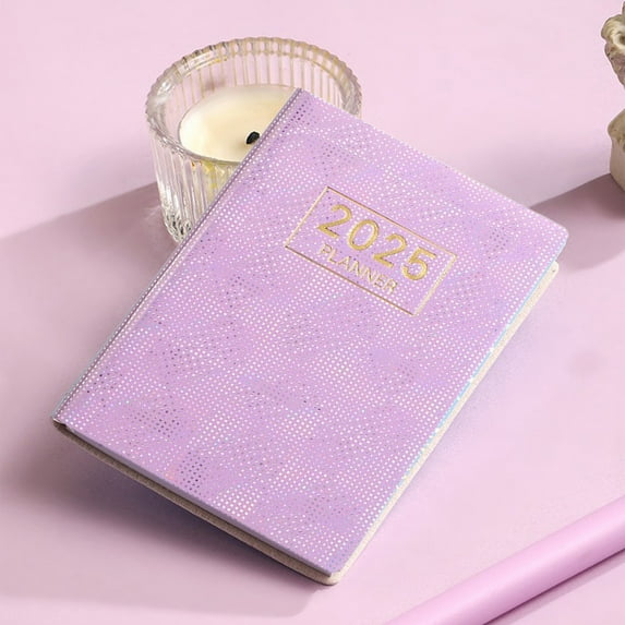 2025 Monthly Planner with Daily Pages & Tabbed Dividers – Compact Leather Calendar Book, Leakproof, Thick Paper, Ideal for Scheduling & Planning