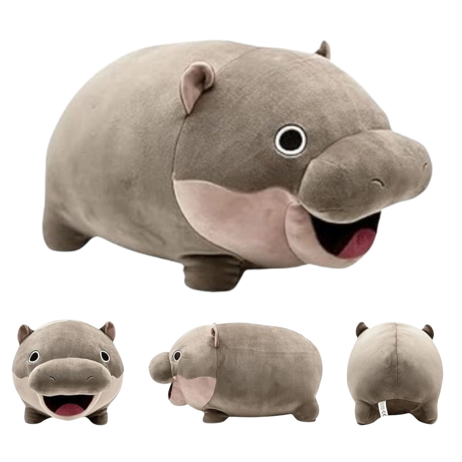 2025 Moo Deng Hippo Plush Toys, 16.5 Inches Moo Deng Stuffed Animals