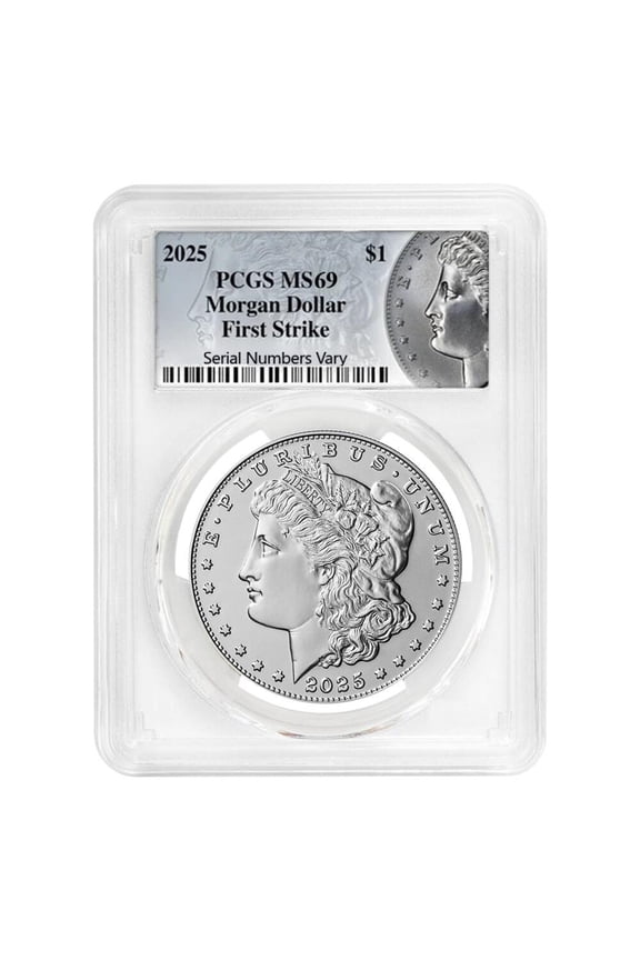 2025 Morgan Silver Dollar PCGS MS 69 FS (Morgan Label)