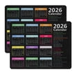 thumbnail image 1 of 2026 Mouse Pad Calendar,2026 Calendar Mouse Pad Computer Mouse Pad With Stitched Edge,2026 Calendar Mouse Pads For Desk Non-Slip Rubber Base Mouse Pads With Holidays,Gaming Office Mousepad (2Pc), 1 of 8
