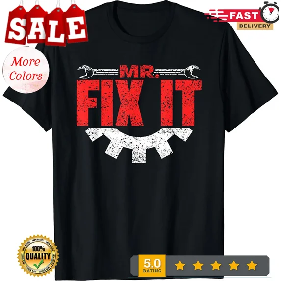 2025/Mr Fix It Handyman Tinkerer Fixing Repair Vintage Unisex T-Shirt VX