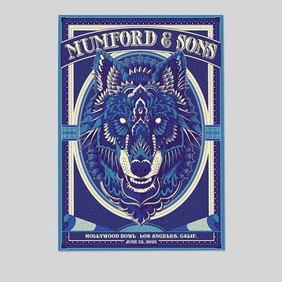 2025 Mumford & Sons Tour Los Angeles, CA Poster Size 24''x36'' - Gategoo