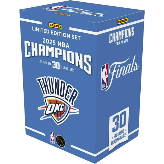 2025 NBA Champions Oklahoma City Thunder Trading Card BLASTER Box (30 Cards)