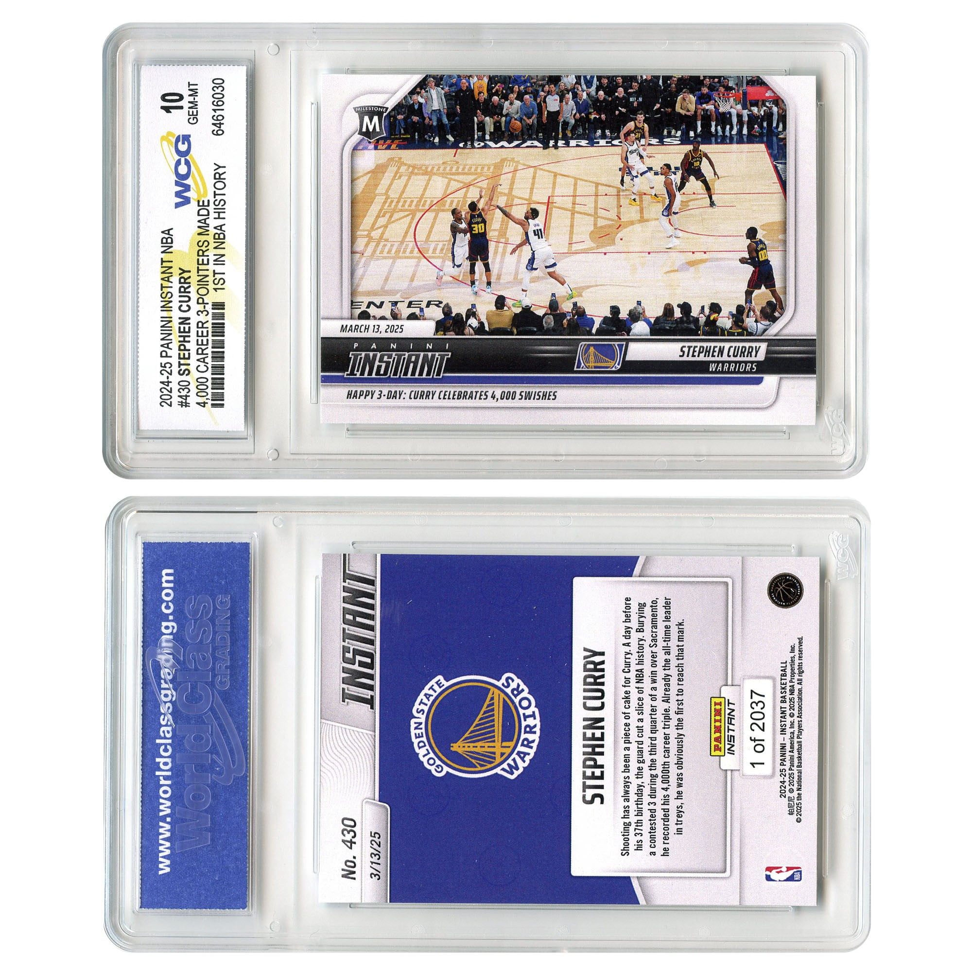 steph curry graded card Warriors Stephen Curry Signed 2023 Donruss Net Marvels #14 Card Grade –  Super Sports Center main image 1