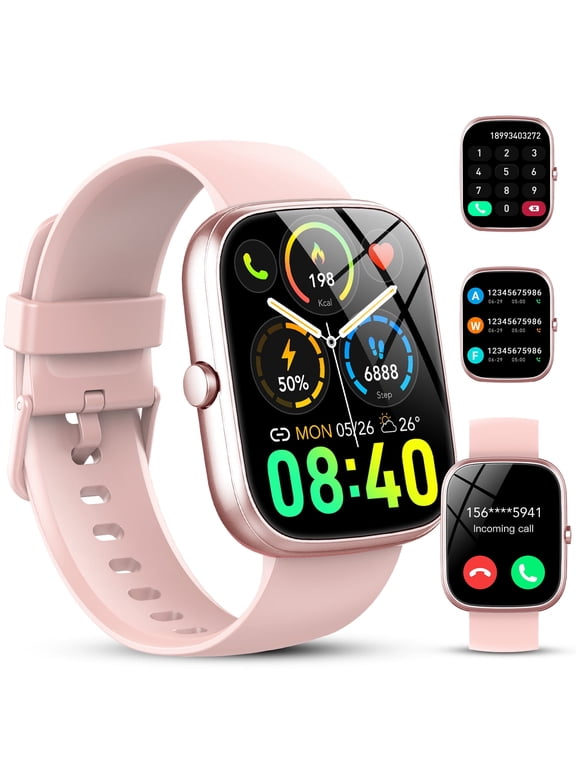 2026 NEW 1.91''HD Screen Smart Watch Compatible with Android and iPhone,Answer/Make Calls/100 Sports Modes/Message Reminder,IP68 Waterproof Fitness Tracker for Men Women, Gifts