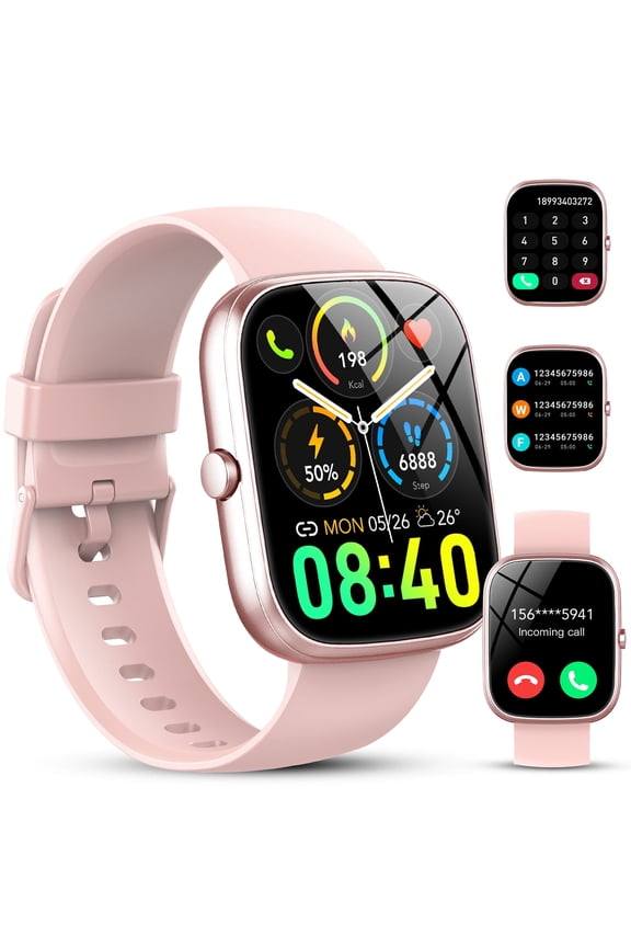 2026 NEW 1.91''HD Screen Smart Watch Compatible with Android and iPhone,Answer/Make Calls/100 Sports Modes/Message Reminder,IP68 Waterproof Fitness Tracker for Men Women, Gifts