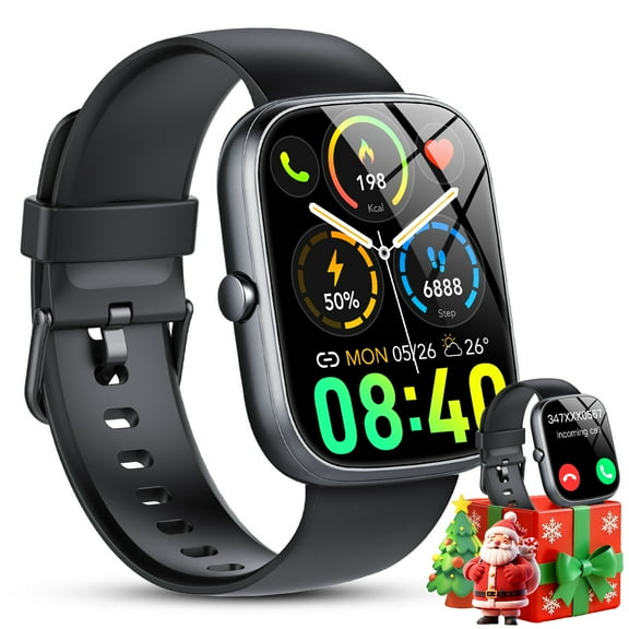 2025 NEW 1.91''HD Screen Smart Watch Compatible with Android and iPhone,Answer/Make Calls/100 Sports Modes/Message Reminder,IP68 Waterproof Fitness Tracker for Men Women, Gifts