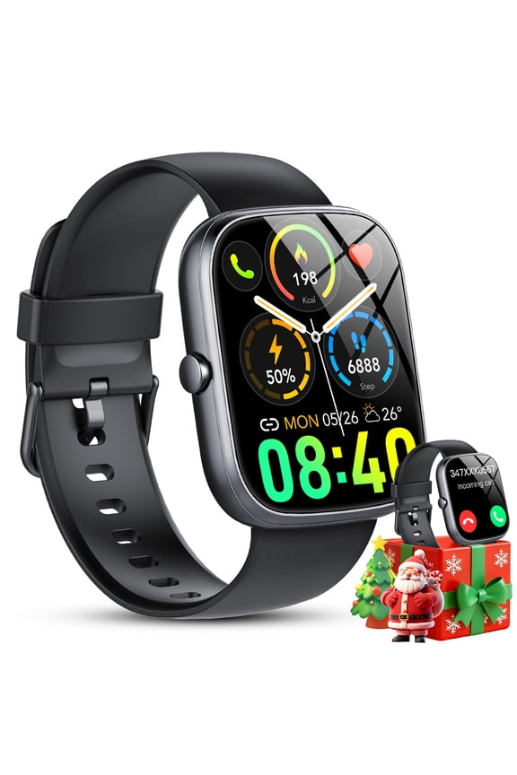 2025 NEW 1.91''HD Screen Smart Watch Compatible with Android and iPhone,Answer/Make Calls/100 Sports Modes/Message Reminder,IP68 Waterproof Fitness Tracker for Men Women, Gifts