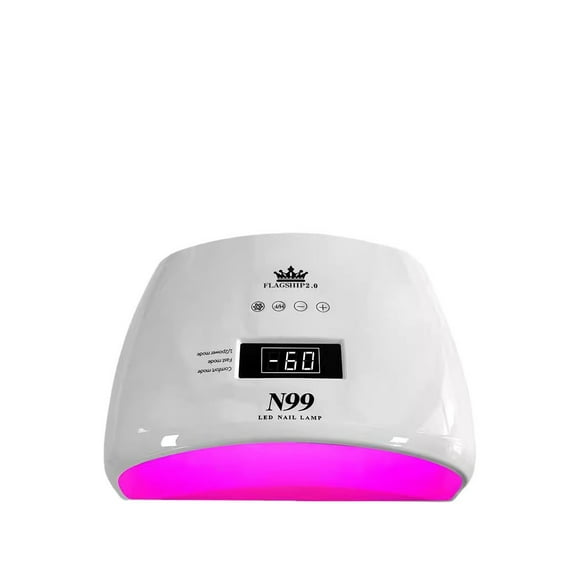 2025 NEW 120W Nail Lamp for Gel Polish - LED Nail Dryer with Red Light Whitening, Home & Salon Use