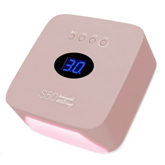 2025 NEW Bestseller! S50 Rechargeable UV/LED Nail Lamp - Portable Fast-Drying Gel Polish Curing Light (Red Light)