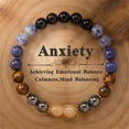 thumbnail image 1 of 2025 NEW Stone Bead Bracelet for Women Natural Gemstones Balance Bracelet Handmade Elastic Beads Jewelry Boho Style Adjustable Beads Unisex Gift, 1 of 5