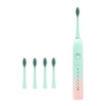 thumbnail image 1 of 2025 NEW Electric Toothbrush With 4 Brush Heads 6 Cleaning Modes IPX7 Water Proofing Two-minute Timer Setting Electric Toothbrush-Newly, 1 of 3