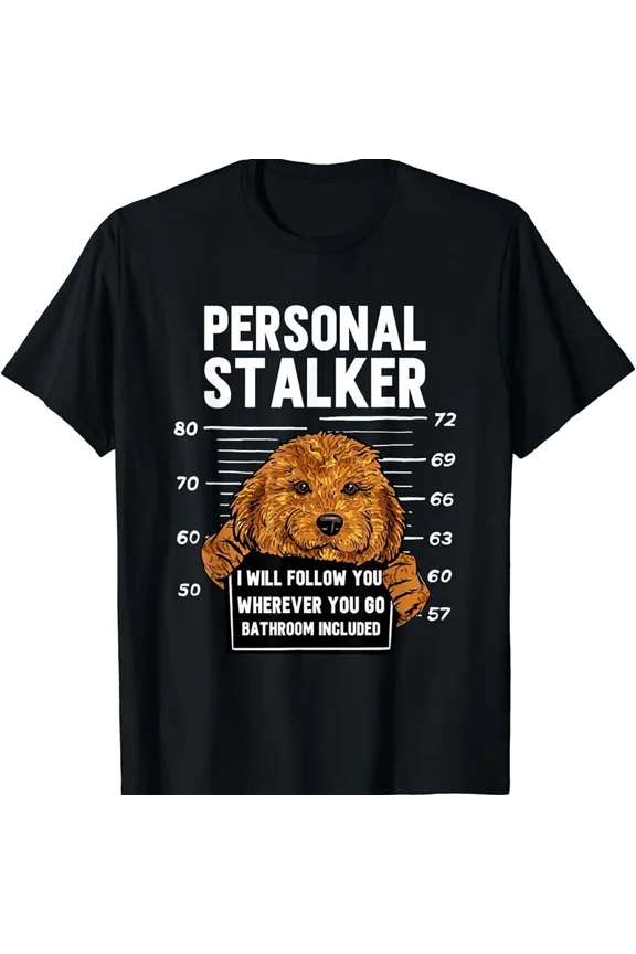 2025/NEW! Funny Cavapoo Dog Owner Personal Stalker Cavapoo Gift T-Shirt - MADE I