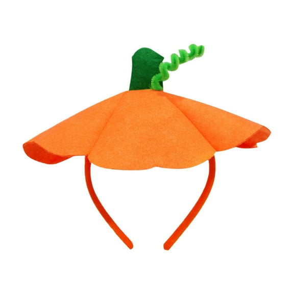 2025 NEW Halloween Green Vine Pumpkin Hat Headband, Pumpkin for Women Pumpkin Stylish Hair Cap | Halloween Hair Ring for Head Cover for Adults