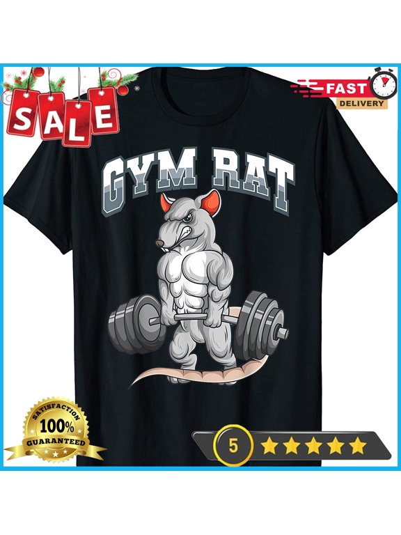 2025/NEW LIMITED Gym Rat Fitness Bodybuilding T-Shirt