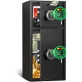thumbnail image 1 of 2025 NEW Large Home safe Fireproof Waterproof, 6.5 Cub Money Safe Box with Slot & Metal Deposit Storage Box, Home Safe with Dual Alarm System & Mute Mode for Valuables, 1 of 8