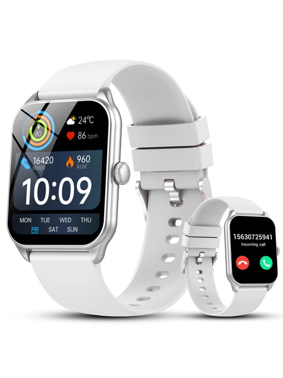 2026 NEW Smart Watch, 1.83''HD Screen SmartWatch for Men Women's, Answer/Make/Message, 100 Sports Modes, IP68 Waterproof Fitness Tracker Compatible with Android and iPhone, Grey, Gifts