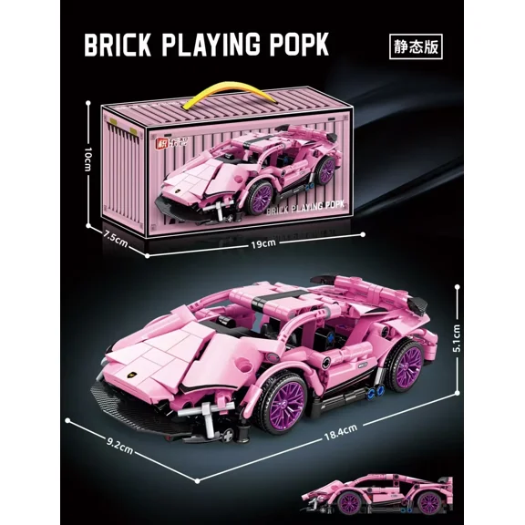 2025 NEW Technical Mini Building Blocks Car Racing Sport Speed Vehicle Model City Mechanical Super Bricks Puzzle Toys Adult Gift
