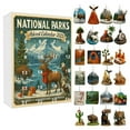 thumbnail image 1 of 2025 National Parks Advent Calendar 24 Days Countdown Calendar with Wildlife Scenery Ornaments Christmas Surprise Gifts for Nature Lovers Explorers America Parks Themed Tree Decorations, 1 of 8