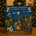 thumbnail image 1 of 2025 Nativity Scene Christmas Advent Calendar Jigsaw Puzzle – 1008 Pieces Religious Manger Scene, 24-Section Countdown Puzzle, Jesus Christian Holiday Home Decor, Fun for Adults & Teens, 1 of 4