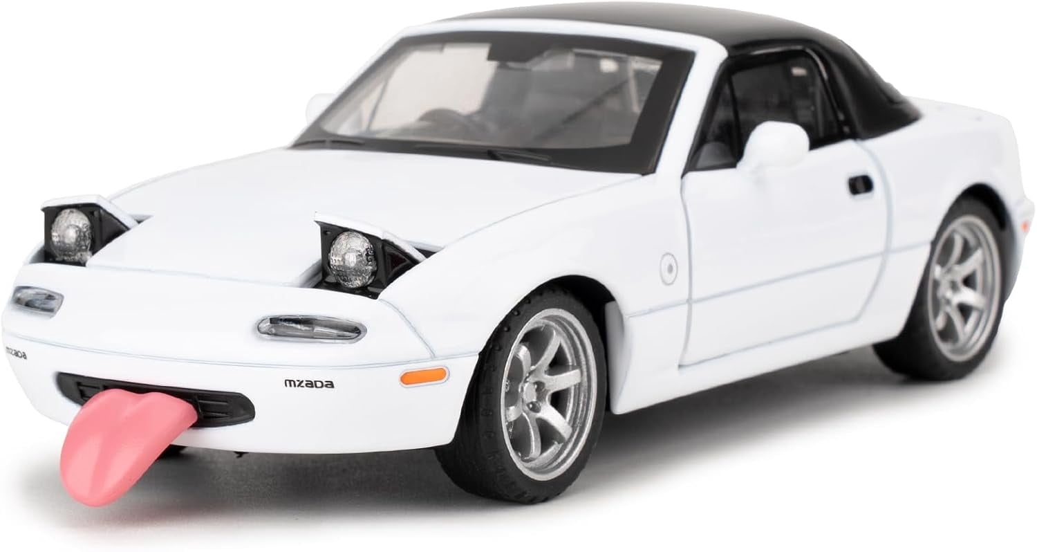 1/32 Mazda Miata MX-5 Alloy Model Car - Pullback Toy With Removable Top & Light Effects