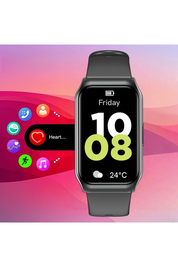 2025 New 1.45" Slim Square Full Touch Unisex Smart Watch, Bluetooth Calling & Music Playback, Multi-Sport Modes and Multimedia Notifications, Compatible with iPhone & Android