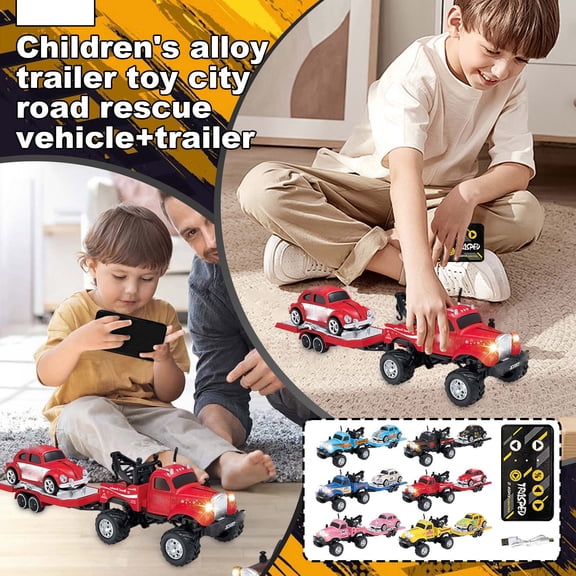 2025 New 1/64 Scale Alloy Rc Semi Truck With Detachable Trailer, 4Ghz Remote Control For Precise Maneuvering, 1 Rc Truck + 1 Remote Controller For Teens 14+