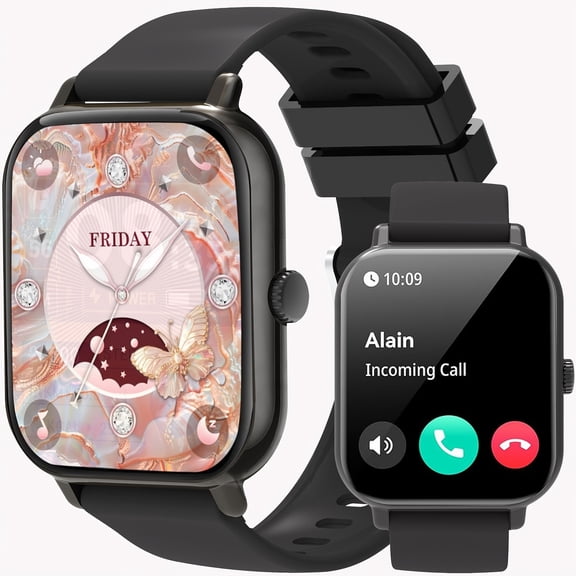 2025 New 1.83" HD Smartwatch: Wireless Sports Watch with Voice Calls, Music, Sleep Monitoring, Step & Calorie Counter, Valentine's Day Gift