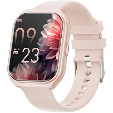 1.85" HD Smartwatch Fits for Android and Iphone – Bluetooth Call(Answer/Make Calls), IP67 Waterproof Fitness Tracker with 100 Sports Modes, Step Counter, Pink Smart Watch for Men Women (Ideal Gift)
