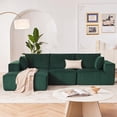 thumbnail image 1 of 2025 New 110” Modular Sectional Sofa, Cloud Sectional Couch with Deep Seat,3-Seater Convertible L-Shape Sofa with 3 Pillows, Sponge Compression Sofas for Living Room, No Assembly Required, 1 of 1