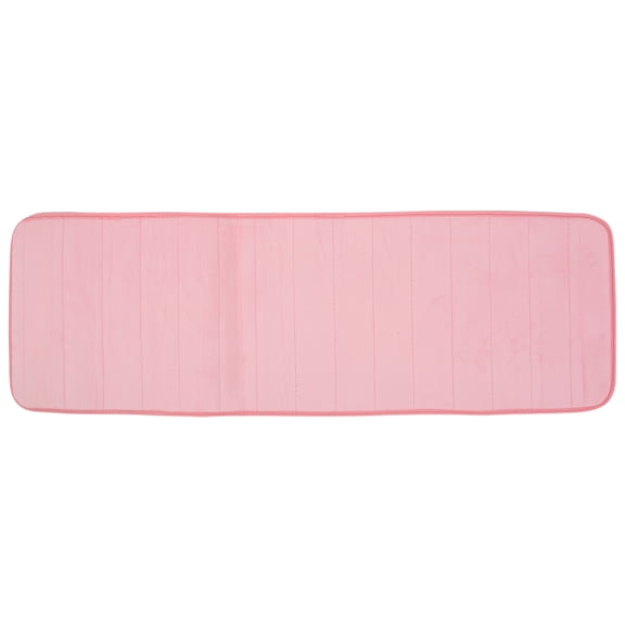 2025 New! 120x40cm Absorbent Nonslip Memory Foam Kitchen Bedroom Door Floor Mat Rug Carpet Pink