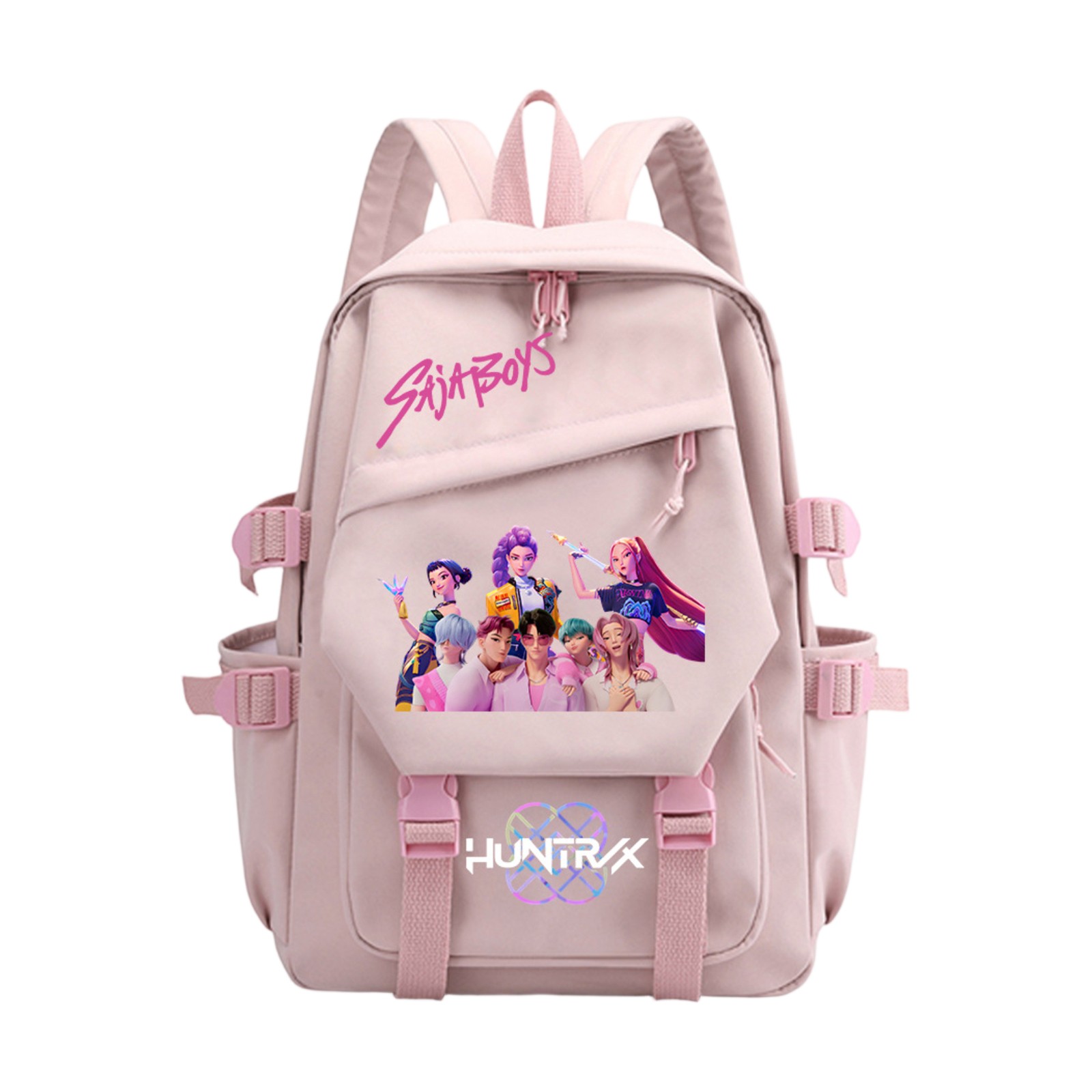 16.5 INCH Huntrix Pop Stars Demon Hunters Backpack Waterproof, Travel Laptop Backpacks School Bag College Traveling Backpack Large Bookbags Back To School Supplies Mochilas for Teens Students D