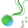 thumbnail image 1 of 2025 New 1Pack Cat Ball Kitten Toys for Indoor Interactive Kitty Ball Toy Speedy Tail 360° Automatic Rolling(Green), 1 of 15