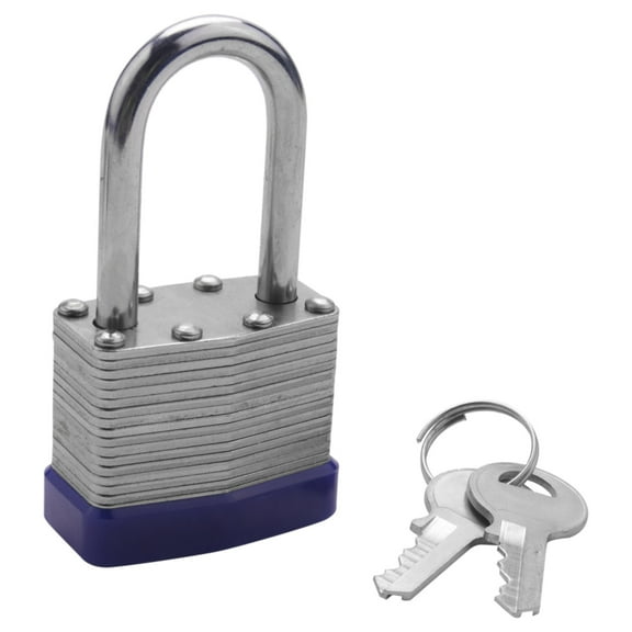 2025 New! 2 Pack Padlocks with Keys Shackle Long Lock Heavy Duty Key Padlock Weatherproof Locks for Garden Shed Garage