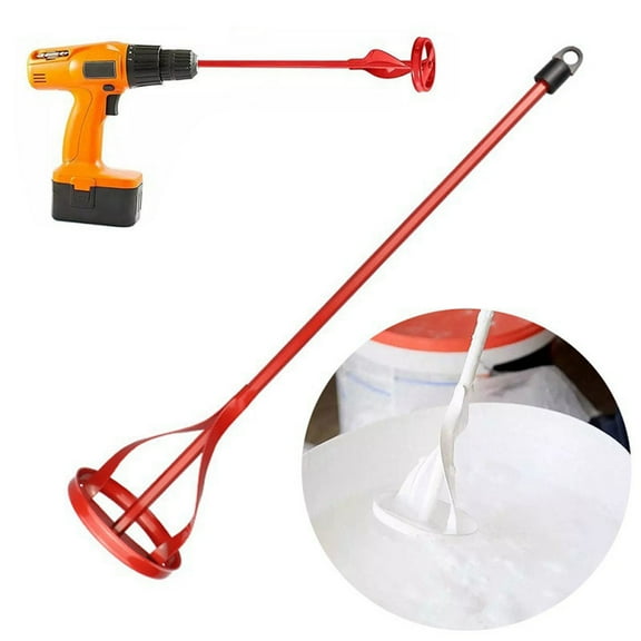 2025 New 2 Pack Paint Mixer For Drill Suitable For Paint Epoxy Resin Mud Cement And More Power Drill Stirring Tools For 1 To 5 Gallon Buckets Easy To Clean Red
