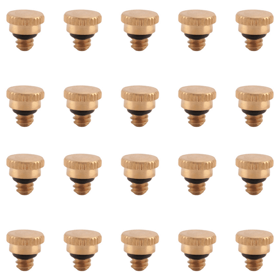 2025 New! 20PCS 10/24 Screw Thread Brass Misting Nozzle Plug Low Pressure Atomizing Mist for Outdoor Cooling System