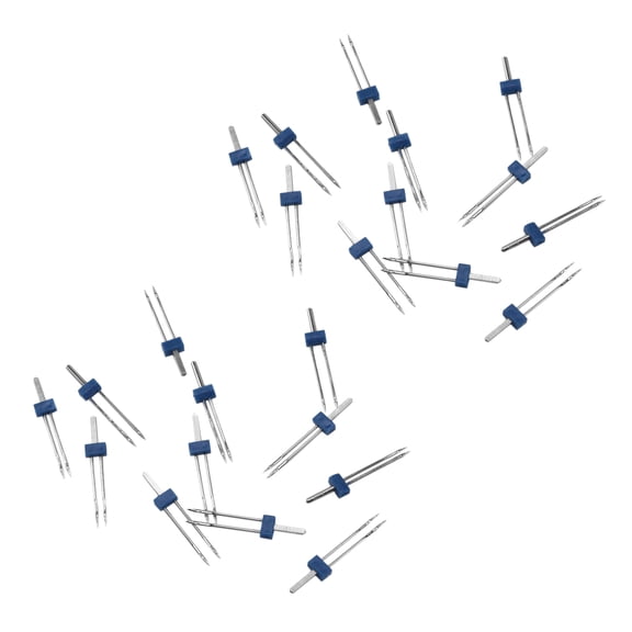 2025 New! 24 Pieces Twin Needles, Double Needles with Plastic Box for Sewing Machine, 3 Sizes Mixed 2.0MM, 3.0MM, 4.0MM