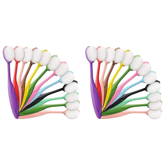 2025 New! 24Pcs Colored Ink Blending Brushes, Crafting Background Blender for Paper Stencil, Painting, Drawing