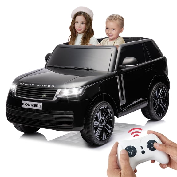 2025 New 24V Officially Licensed Land Rover Ride On Car, 2-Seater, Parent Remote Control, 3 Speeds, Wireless Music, Spring Suspension, Led Lights, Electric Car for Kids Ages 37-95 Month